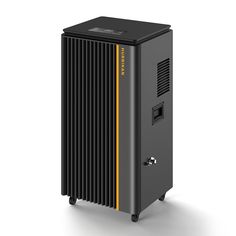 an image of a black and yellow computer tower