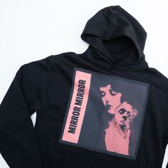 - 80% Cotton, 20% Poly Brushed Fleece- 10oz- Relaxed Fit- Graphic patch sewn on front and hood of garment Hooded Sweatshirt With Logo Patch For Streetwear, Streetwear Hooded Sweatshirt With Logo Patch, Cotton Hoodie With Logo Patch, Winter Hoodie With Logo Patch, Mirror Mirror, Instagram Shop, Relaxed Fit, Mirror, Sewing