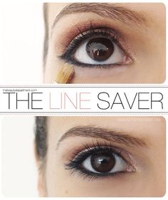 Line Saver - The Beauty Dept. Asian Party, Eyeliner Hacks, Make Up Inspiration, Perfect Eyeliner, Makeup Tricks, Makati, Health And Beauty Tips