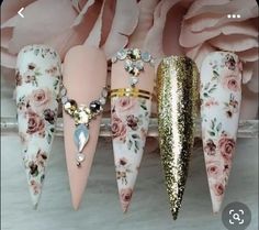 Nails Engagement, Easter Nail Ideas, Easter Nail, Spring Nail Designs, Swarovski Nails, Cute Acrylic Nail Designs, Pretty Nail Art Designs, Spring Nail, Bridal Nails