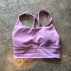 Nwot Lululemon Wisteria Purple Longline Energy Bra Size 2 Purple Sports Bra, Lavender Lululemon, Summer Yoga Purple Sports Bra, Purple Lululemon, Lululemon Energy Bra Longline, Purple Moisture-wicking Sports Bra For Running, Tennis Tank Tops, High Neck Sports Bra, Lululemon Energy Bra