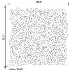 the pattern is shown with an additional size for each panel, and it has been drawn in