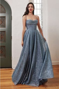 Glittering Dress, Cute Bridesmaid Dresses, Cinderella Divine, Spaghetti Strap Prom Dress, Corset Dress Prom, Prom Ball Gown, Dresses Formal Elegant, Evening Gowns Elegant, A Line Prom Dresses