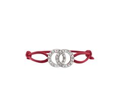 BVLGARI BVLGARI Bracelet In Red Fabric With Iconic Sterling Silver Décor. Bulgari Bracelet, Bvlgari Bracelet, Dream Bracelet, Silver Decor, Red Fabric, Official Store, Arm Band, Jewelry Accessories, Jewelry Bracelets