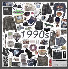 90s Grunge Mood Board, 90s Outfit Board, 90s Mood Board, 90s Wardrobe, 90’s Grunge, Look Grunge, Estilo Hippy