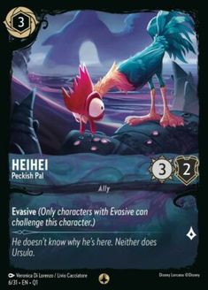 a card with an image of a red bird on it's back and the words he