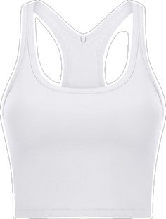 a woman's white sports bra top with cutouts on the front and back