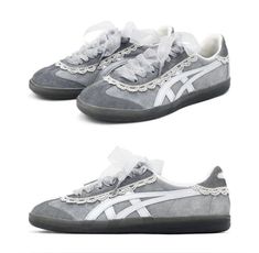 Cinderella Shoes, Onitsuka Tiger, Grey Shoes, Dream Shoes, Pretty Shoes, Dream Clothes