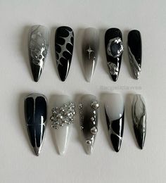 Luv Nails, Les Nails, Nail Art Photos, Custom Press On Nails, Dope Nail Designs, Exotic Nails, Kawaii Nails