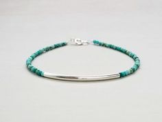 Minimalist Beaded Turquoise Bracelet, Hand-strung Turquoise Minimalist Bracelets, Minimalist Turquoise Beaded Bracelets, Minimalist Turquoise Sterling Silver Bracelets, Minimalist Turquoise Hand-strung Bracelets, Minimalist Turquoise Bracelet For Gift, Minimalist Turquoise Beaded Bracelet, Elegant Single Strand Turquoise Bracelet, Turquoise Minimalist Hand-strung Bracelet