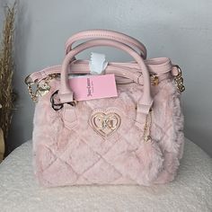 Let's Go Cozy Satchel Color: Dusty Blush Top Handle Crossbody Strap No Removable Cute Pink Winter Bags, Pink Shoulder Bag For Winter, Trendy Pink Shoulder Bag For Winter, Chic Pink Shoulder Bag For Winter, Chic Pink Winter Shoulder Bag, Y2k Bags, Juicy Couture Bracelet, Inside My Bag, Dusty Blush