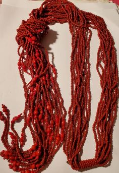 Check out this item in my Etsy shop https://www.etsy.com/listing/1079473183/manuka-bijoux-massive-red-beaded-long Ocean Springs Ms, Beaded Memory Wire Bracelets, Ocean Springs, Pumpkin Bead, Beaded Memory Wire, Memory Wire Bracelets, African Beads, White Milk Glass, Lovely Necklace