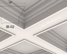 an image of a ceiling with lines on it