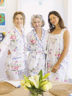 Did you know the average woman spends nearly 26 years of her life in bed? Make every one of those nights count with my flattering 2-piece lila rose pajama set, designed for the ultimate beauty rest. Handcrafted by skilled artisans, each set features exquisite hand-block floral printing on 100% soft, lightweight cotton. The straight-fit design, adorned with elegant scalloped edges, gives you a flattering, feminine look without being constricting — so you stay cool and comfortable all night long. Feminine Floral Print Sleepwear For Pajama Party, Pink Floral Print Nightgown For Loungewear, Floral Print Relaxed Fit Pajamas, Vintage Floral Print Sleepwear, Average Woman, Pink Vintage Floral Print Sleepwear, Floral Printing, Cotton Pajama Sets, Bedtime Routine