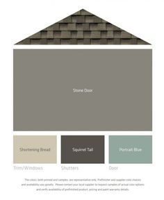 the exterior color scheme for a house