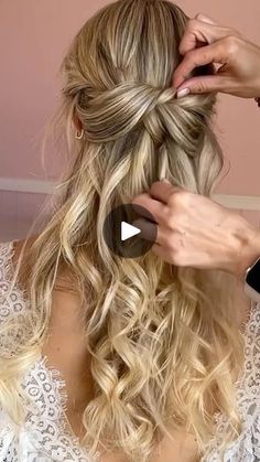 Boho Updos For Long Hair, Wedding Hairstyles With Fringe, Easy Boho Updo, Boho Bridesmaid Hairstyles For Long Hair, Boho Bridal Hair Tutorial, Boho Plaited Wedding Hair, Boho Half Up Tutorial, Boho Wedding Hair Tutorial Videos, Boho Braid Wedding Hair Tutorial