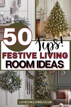 50 tips for festive living room ideas