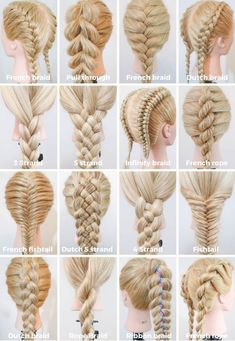 Types Of Hair Braids, Easy Braids For Beginners, Styles For Long Hair, Different Braids, Types Of Braids, Beautiful Braids