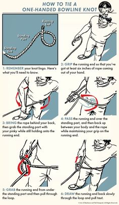 instructions for how to tie a rope