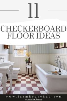 Checkerboard Floor Ideas Floor Inspiration, Flooring Inspiration, Bold Colors, Classic Black