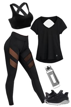 Look cute while workin' up a sweat! Visit outfitsforlife.com for links to buy each item at a steal and for even more great outfit inspo. #ootd #outfits #athleisure #workout Workout Outfits Aesthetic, Womens Workout Outfits