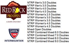 the top ten women's doubles at red rock pro open