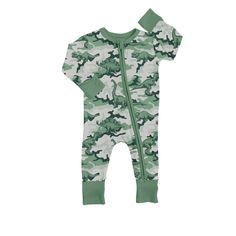 Material :Milk silk Preorder If you order with other stock items,we will need ship together when this item finished Reborn Clothes, Green Dinosaur, Camo Baby Stuff, Baby Sleepers, Rompers For Kids, Infant Boys, Long Sleeve Kids, Milk Silk, Sleeved Romper