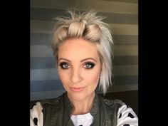 Easy short hair tutorial - YouTube Short Hair Styling, Short Hair Tutorial, Short Hair Updo, Braid Hairstyles, Trending Hairstyles, Short Hair Styles Easy, Braids For Short Hair