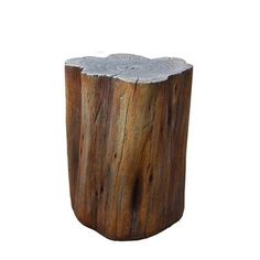 a tree stump is shown on a white background