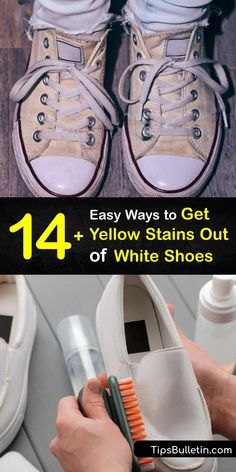 How To Clean Yellow Stains On Shoes, How To Remove Yellow Stains From White Canvas Shoes, How To Remove Yellow Stains From Shoes, How To Get Yellow Out Of White Shoes, Of White Shoes, Sneaker Cleaning