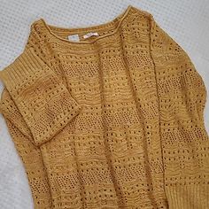 New! Maurices Brand, Lightweight Sweater Cover Up. Gold/Yellow Color. Size Women's Xl. Gold Yellow Color, Gold Tops, Gold Top, Lightweight Sweater, Light Weight Sweater, Gold Yellow, Yellow Color, Sweater Sizes, Scoop Neck