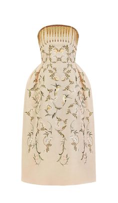 Stand out in this eye-catching beige midi dress with a bold jungle print & chic bandeau neckline. Flaunt your style in this new dress. Enjoy free shipping & easy returns. Beige Midi Dress, Safari Chic, Beige And Green, Walk On The Wild Side, Jungle Print, Shades Of Beige, Flowy Skirt, Summer Party, True Colors