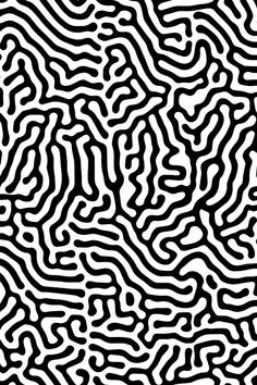 an abstract black and white pattern with wavy lines