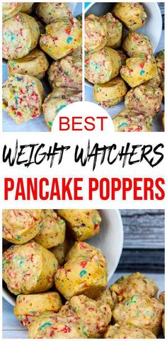 the best weight watchers funfetti pancake poppers are made with only three ingredients