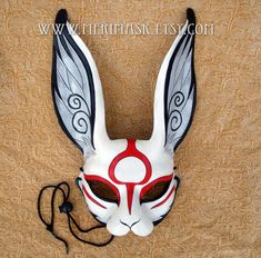 Mascara Anbu, Mask Man, Rabbit Mask, Paper Masks, Mascaras Halloween, Bunny Mask, Christian Ornaments