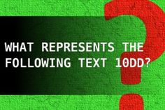 what represents the following text in this image? - question mark on green and red background