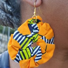 Colorful Cloth Hook Earrings. Light Weight. Take A Casual Outfit And Wow Everyone With Burst Of Color! Casual Orange Earrings, Burst Of Color, Fabric Earrings, Earrings Color, Hook Earrings, Jewelry Ideas, Casual Outfit, Blue Orange, Making Ideas