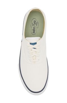 Classic, preppy appeal defines a versatile sneaker shaped from tough canvas for lasting style. Textile upper and lining/rubber sole. By Sperry; imported. Men's Shoes. White Slip-resistant Low-top Golf Shoes, Casual White Slip-on Boat Shoes, White Slip-on Golf Shoes, Classic White Low-top Golf Shoes, White Cushioned Slip-on Golf Shoes, Classic Preppy, Sneaker Men, Sperrys, Rubber Sole