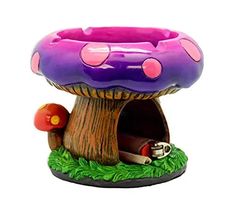 Fantasy Gifts 2996 Mega Mushroom Ashtray with Lighter Stash Spot 4 1/2 Inches Tall Trendy Zone 21 Mushroom Ashtray, Big Mushroom, Stash Spots, Fantasy Gifts, Stash Box, Mushroom House, Ceramics Ideas Pottery