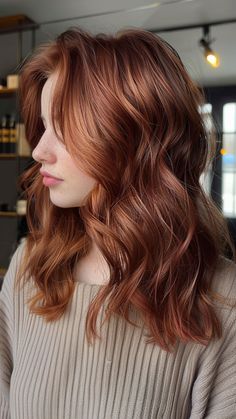 30 Striking Red Hair Color Ideas for Every Skin Tone Light Auburn Hair Color Brown, Natural Hair Color Ideas For Pale Skin, Auburn Hair Styles, Toned Down Red Hair, Stepped Hair, Red Hair On Different Skin Tones, Red Hair For Natural Brunettes, Natural Looking Ginger Hair, Level 6 Red Hair