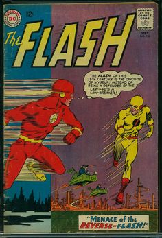 a comic book cover with the flash running