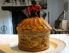 a cake sitting on top of a white plate