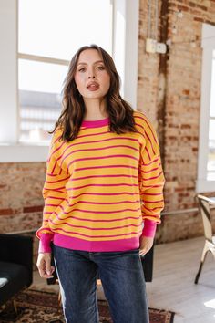 Add a little whimsy to your wardrobe with the Ginny Striped Drop Shoulder Sweater. This playful top features a unique drop shoulder design and stylish striped pattern. Stay cozy and chic all day long. Model Info: Models are 5'7", Size 2, wearing smalls Material: 50% Viscose + 28% Polyester + 22% Polyamide Size Chart (INCH) Sizes Bust Hem_Width Shoulder Sleeve_Length Length Relax Relax Relax Relax Relax S 48.8 31.5 26.6 19.3 24.0 M 51.2 33.9 27.8 19.3 24.8 L 53.5 36.2 28.9 19.3 25.6 XL 56.7 39.4 Drop Shoulder Sweater, Drop Shoulder Sweaters, Shoulder Design, Stay Cozy, Shoulder Sweater, Shoulder Sleeve, Drop Shoulder, Sweaters & Cardigans, Cardigans