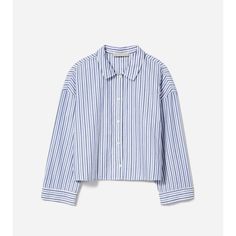 Nwt Everlane Women Pj Top Shirt Size S Striped Woven Cotton Soft Boxy White Blue I Ship Daily...All Items Shipped Same Day Or Next Day I Do Combine Shipping. I Will Issue Any Refund If You Are Not Satisfied With The Item If You Have Any Questions Please Ask Before Purchasing Item! I Will Be More Than Happy To Answer Any Questions! Any Defects Will Be Listed...But Sometimes Things Slip By Me And I Do Apologize For That In Advance I Leave Feedback Once Feedback Is Left. Any Problems Please Contact Blue Relaxed Fit Cropped Cotton Shirt, Blue Relaxed Fit Cotton Cropped Shirt, Everlane Cotton Tops For Spring, White Cotton Everlane Tops, Everlane White Tops For Spring, White Everlane Tops For Spring, Everlane Spring Daywear Tops, Everlane Spring Tops For Daywear, Spring Everlane Tops For Daywear