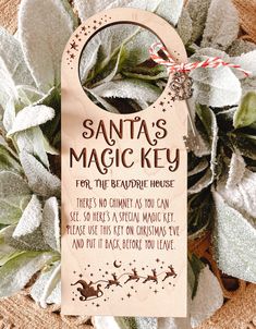 santa's magic key for the bedtime house