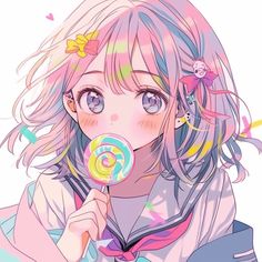 Eating Ice Cream Pose Reference Drawing, Eating Candy Drawing, Lolipop References Drawing, Eating Ice Cream Pose Reference, Anime Eating Lollipop, Anime Eating Aesthetic, Lollipop Pose Reference, Eating Lollipop Pose, Lollipop Anime