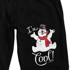 Embrace comfort and style with these men's black Frosty the Snowman sleep pajama shorts featuring a delightful image of Frosty surrounded by cursive white letters that spell out, “I'm Cool.” Crafted from premium French terry fabric, these shorts ensure both coziness and durability. The drawstring adjustable elastic waistband offers a personalized fit, while easy care instructions make maintenance hassle-free. Frosty The Snowman Characters, Frosty Snowman, Bunny Man, Frosty The Snowman, Frosty The Snowmen, The Snowman, Pajama Robe, Terry Fabric, French Terry Fabric