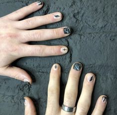 Male Mail Design, Men's Gel Nails, Boys Nail Art, Guys Nail Designs, Emo Nail Art, Nail Ideas For Couples, Masculine Nail Art, Male Polish, Boy Nails