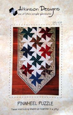 the front cover of a book with an image of a quilt on it