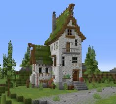 an image of a house in minecraft